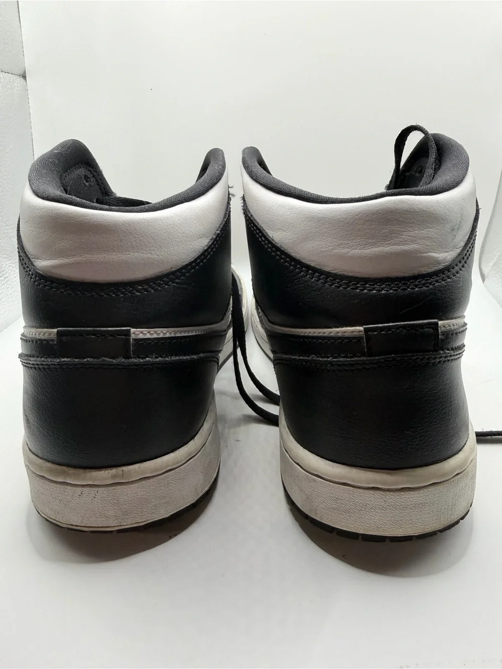 Jordan Black/White High Top Sneakers